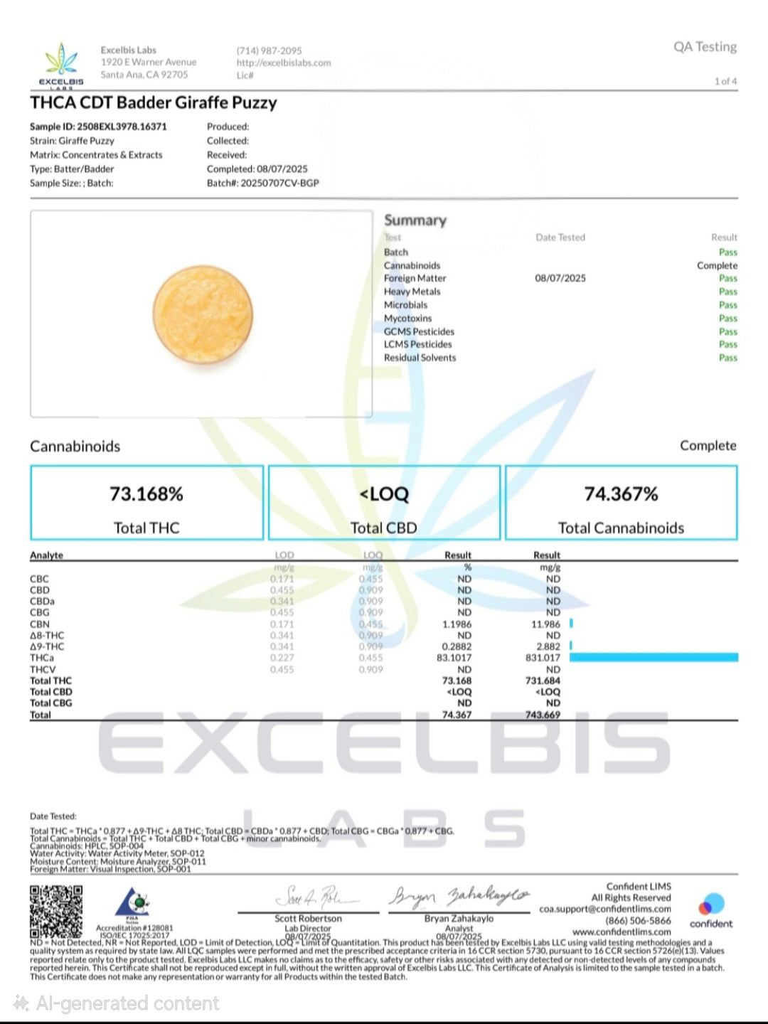 Cured Resin THCa Badder